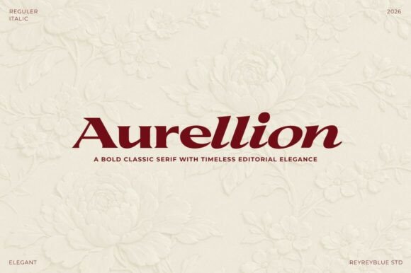 Aurellion Serif Font for Handmade Creations