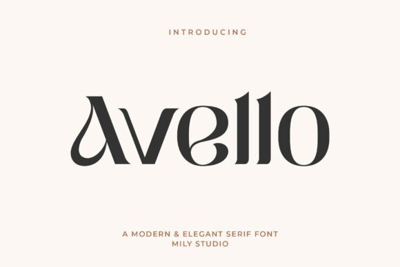 Avello Serif Font for Handmade Creations