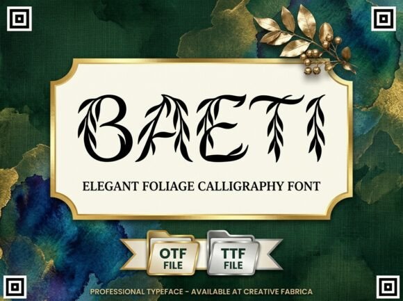 Baeti: A Decorative Font That Elevates Editorial Design