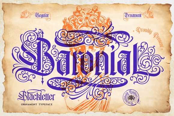 Baronial: A Bold Blackletter Font for Editorial Elegance