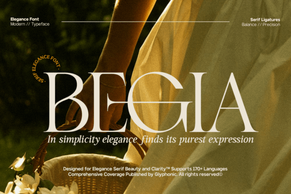 Begia: A Serif Font for Timeless Editorial Elegance