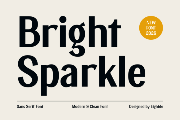 Bright Sparkle: A Modern Sans Serif for Editorial Elegance