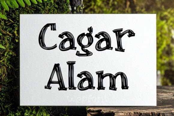 Cagar Alam: A Handwritten Display Font for Editorial Elegance