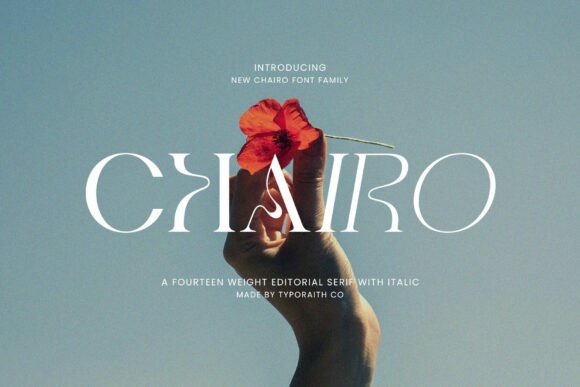 Chairo Family: A Serif Font for Handmade Craft and Design