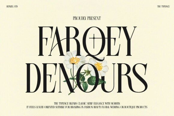 Farqey Denours: A Modern Serif Font for Editorial Elegance