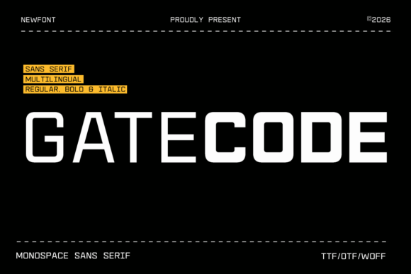 Gatecode: A Modern Sans Serif for Bold Design Statements