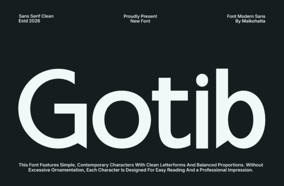 Gotib: A Modern Sans Serif for Bold Branding