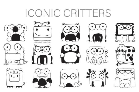Iconic Critters Dingbats for Web Design