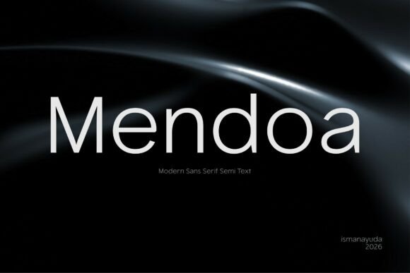Mendoa: A Modern Sans Serif for Clean, Sophisticated Design