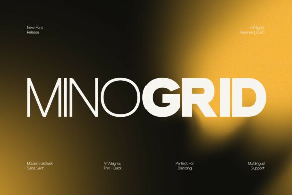 Minogrid: A Modern Sans Serif for Professional Design