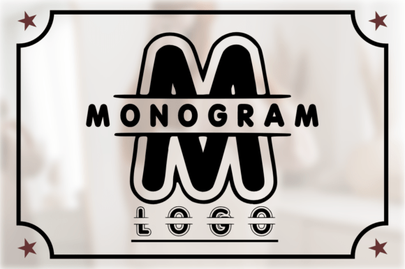 Monogram Logo: A Playful Font for Creative Projects