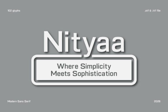 Nityaa: A Modern Sans Serif Font for Brand Consistency