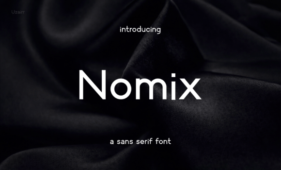 Nomix — A Modern Sans-Serif Typeface for Editorial Projects