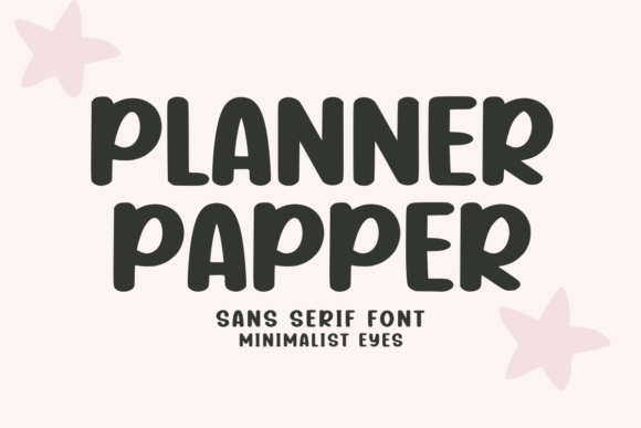 Planner Papper: A Playful Sans Serif Font for Creative Brands
