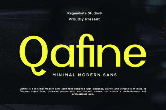 Qafine: A Modern Sans Serif Font for Polished Branding