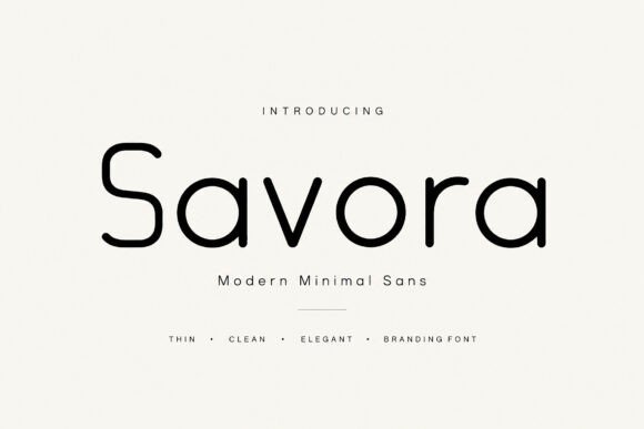 Savora – A Modern Sans Serif Font for Web Design