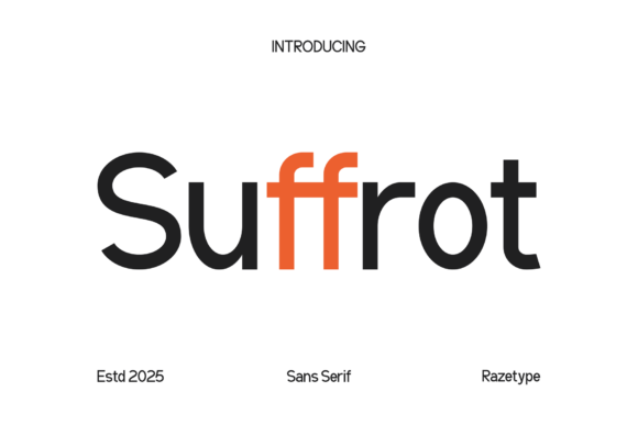 Suffrot Font for Modern Branding and Marketing
