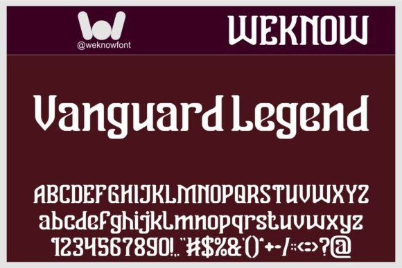 Vanguard Legend: A Timeless Serif Font for Web Design