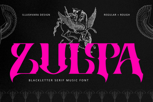 Zulta Music: A Bold Blackletter Font for Editorial Design